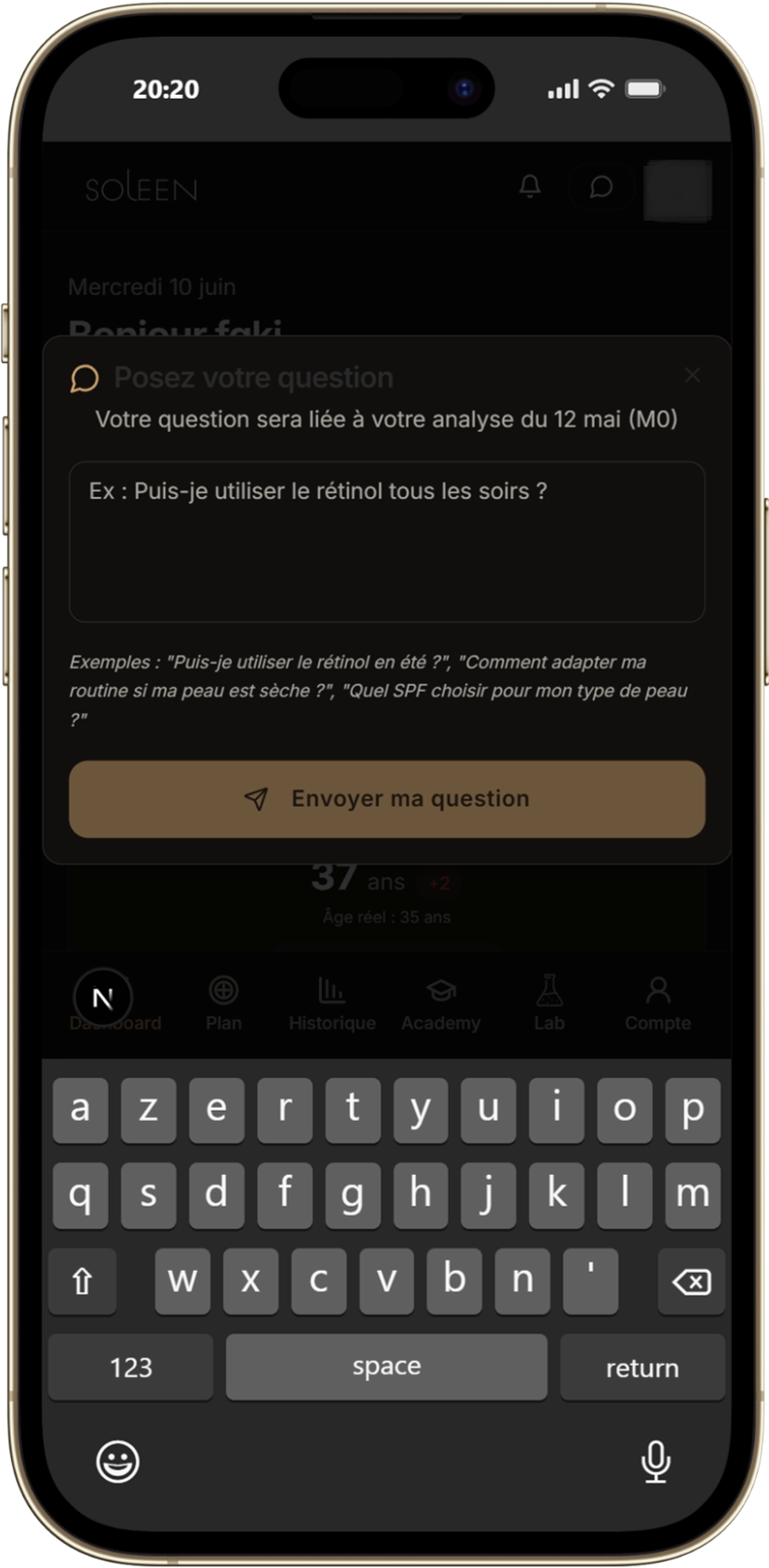 Skin Lab de Soleen sur mobile