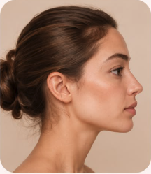 Profil droit du visage