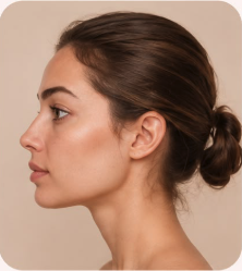 Profil gauche du visage
